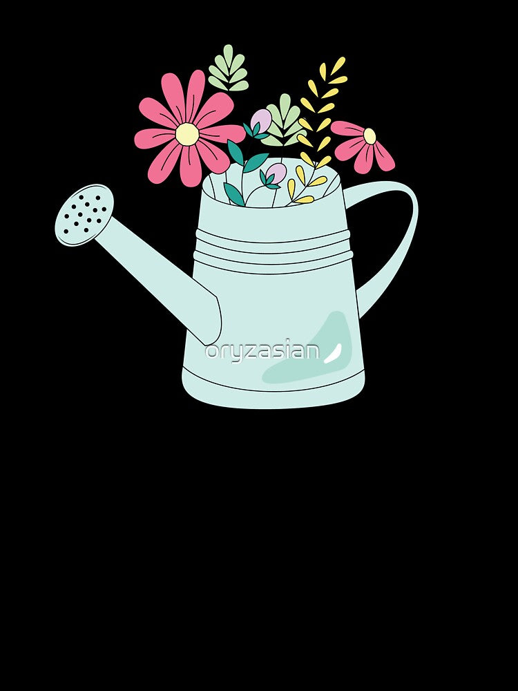 Flowers in a watering can - Spring flowers by oryzasian