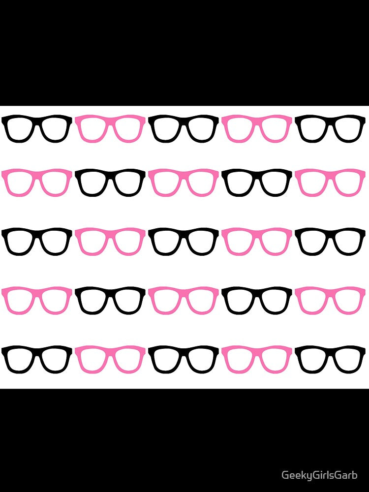 Black and Pink Nerd Glasses by GeekyGirlsGarb