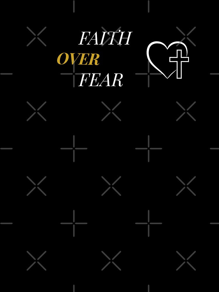 Faith Over Fear - Heart Cross by BaronSGE