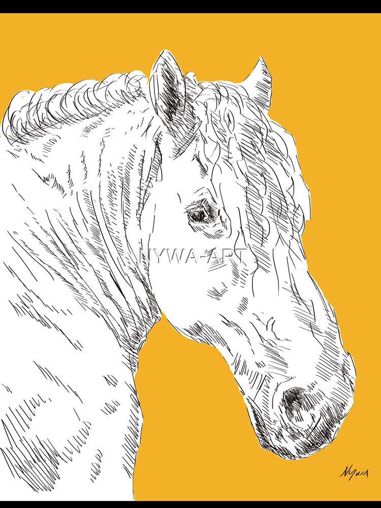 Horse orange by NYWA-ART