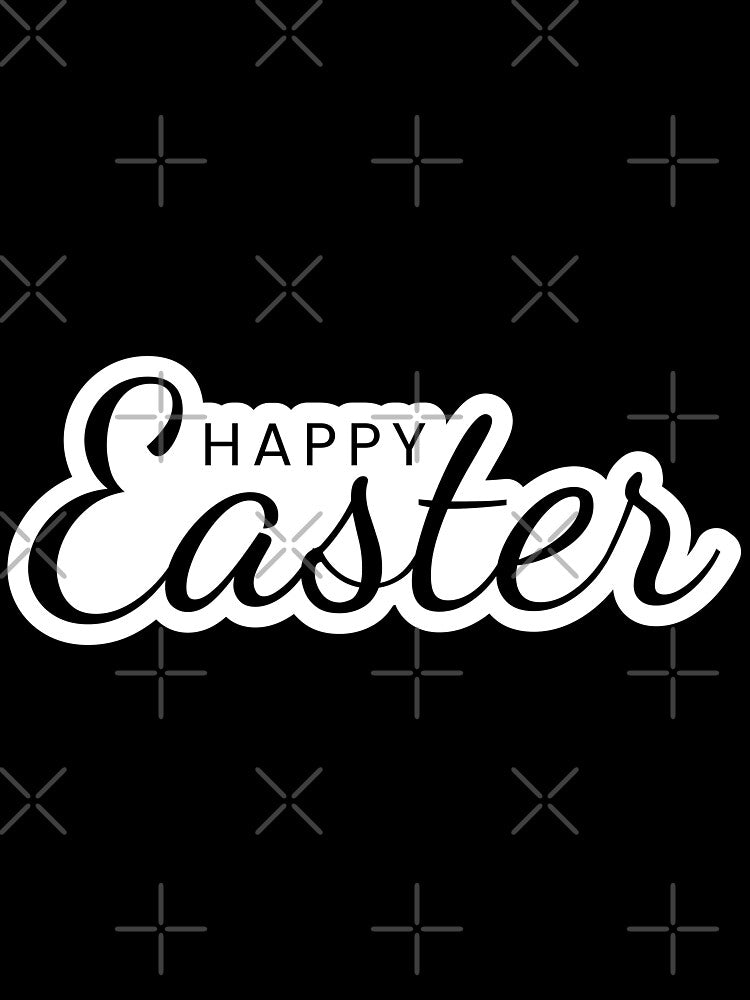 Happy Easter Cursive Handwritten simple text design by YourChoiceArt