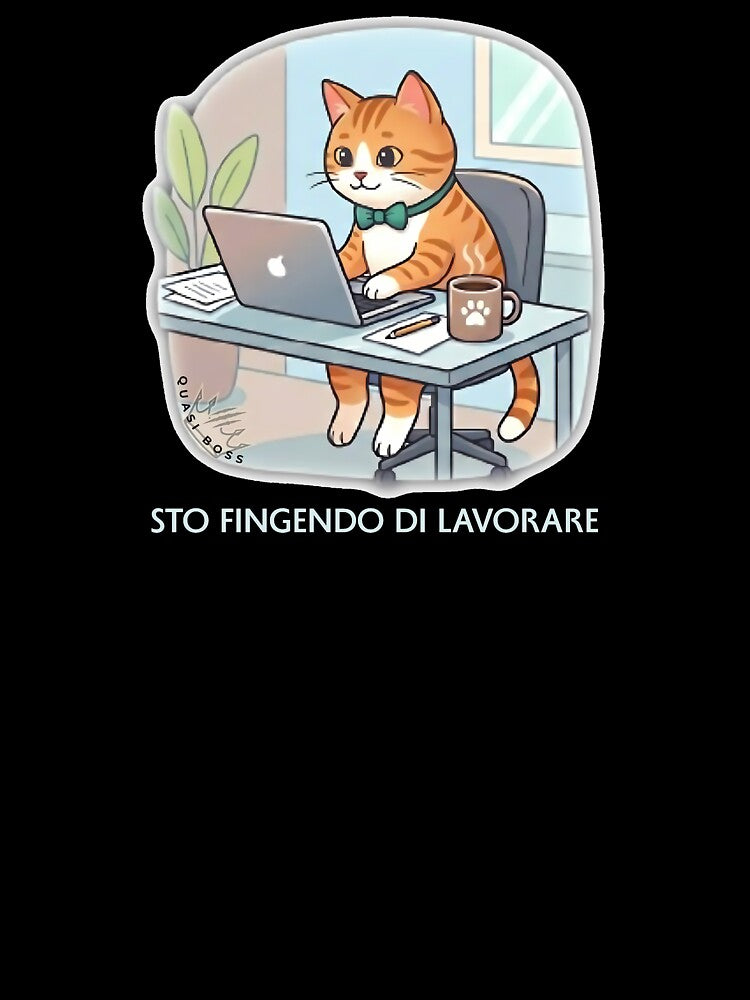 Gatto Zigo Office Spy | Pretending to Work | Black Edition - Official QuasiBoss by QuasiBoss