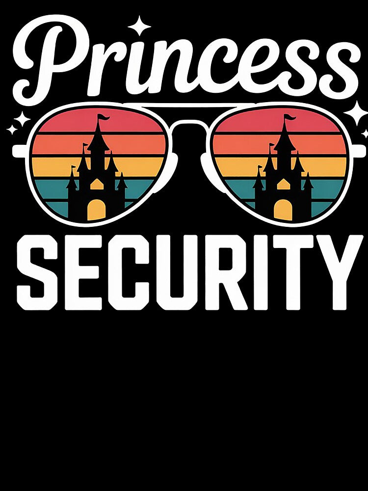 Princess Daughter Security Retro Sunglasses Castle T-Shirt by Wicked.Teez