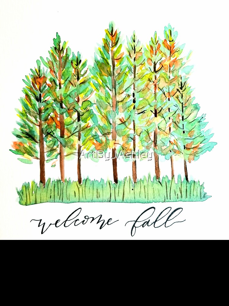 Welcome Fall Treeline by ArtByJAshley
