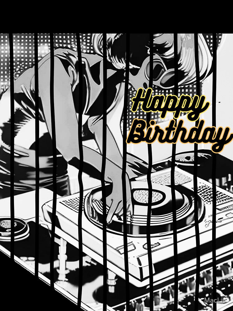 happy birthday in black and white by MacLis