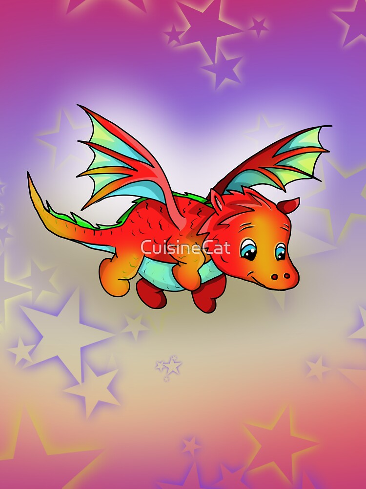 baby dragon flying tonight by CuisineCat