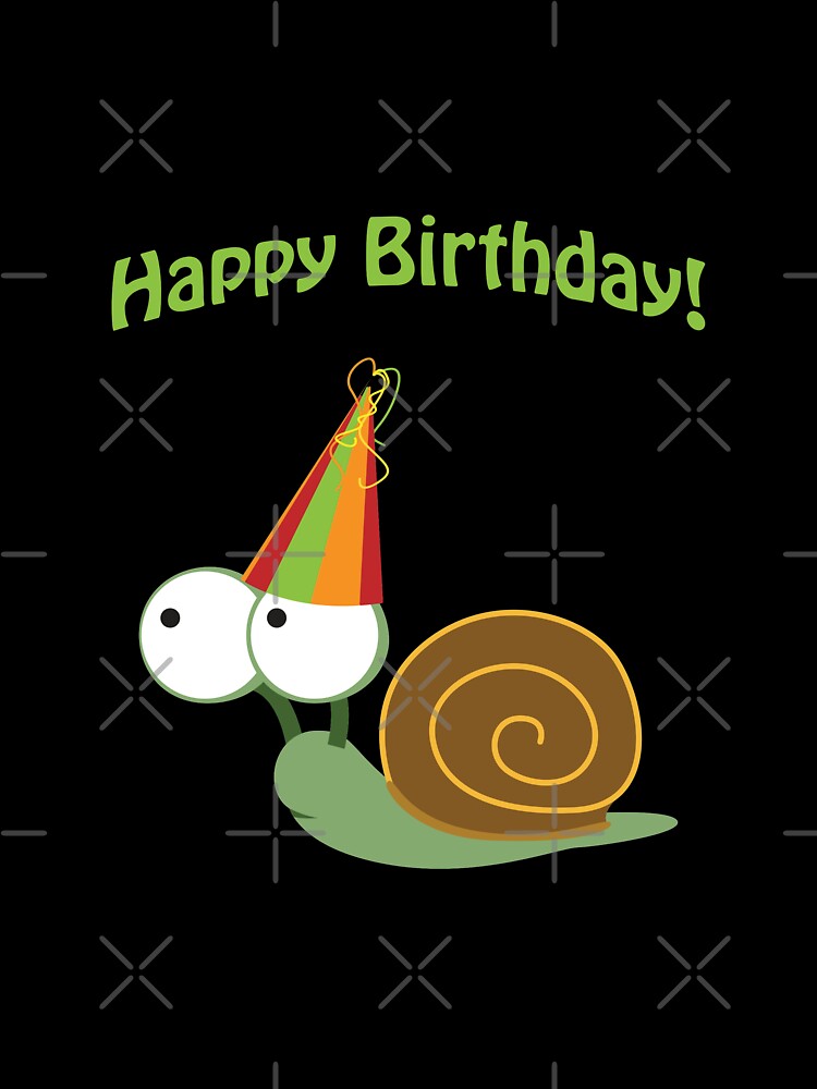 Happy Birthday! Party Snail by Hedgie Designs