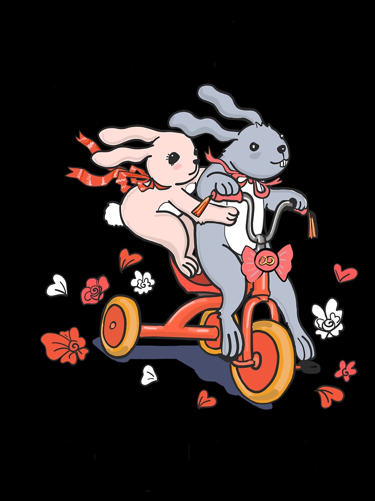 Just Married 84 Years Ago - 84th Anniversary Couple Bunnies Tee, Phone Cases And Other Gifts by MemWear