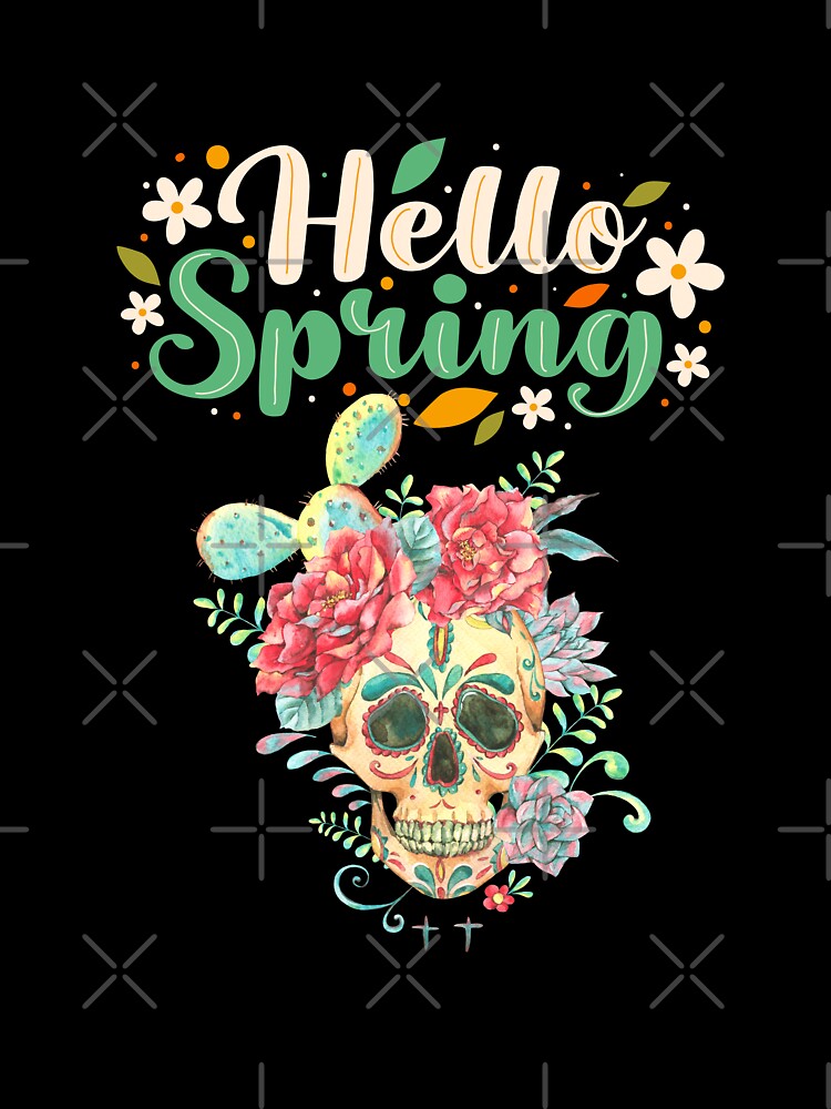Hello Spring Happiness Time Flower by Ikra Best