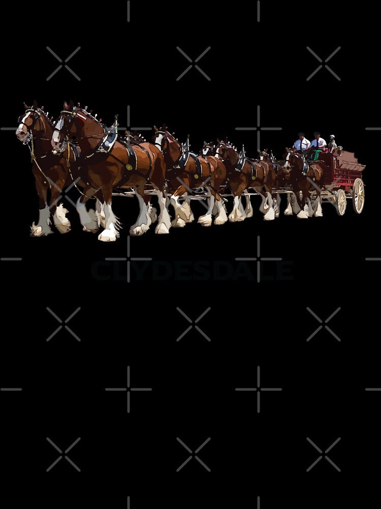 Clydesdale Horse Hitch by Inkric