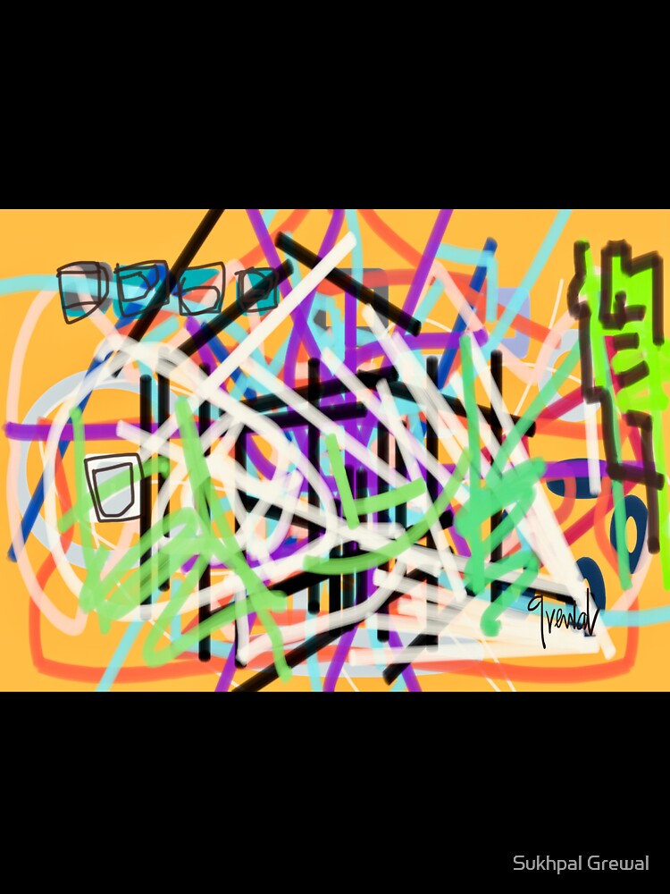 Millennial  life modern complexities by Sukhpal Grewal Ethnic Art