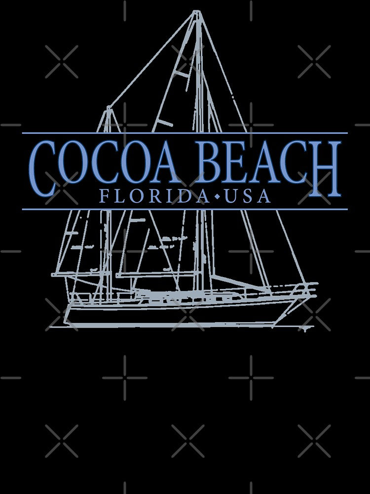 Cocoa Beach Florida Sailing Design by Futurebeachbum