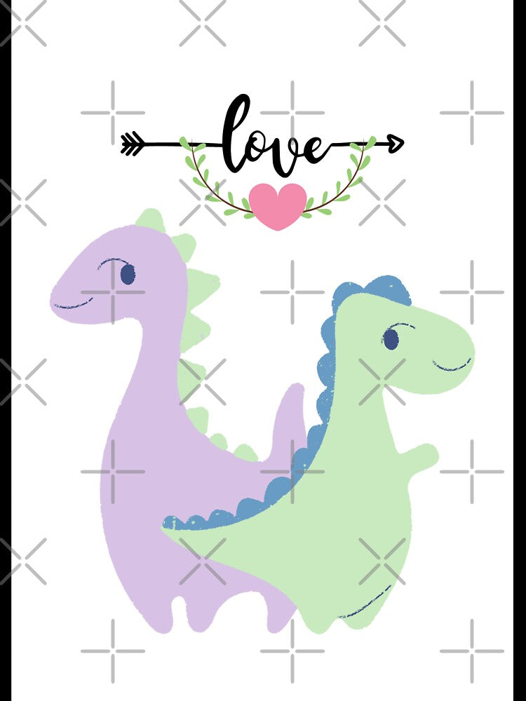 Dinosaur couple by Varshinee