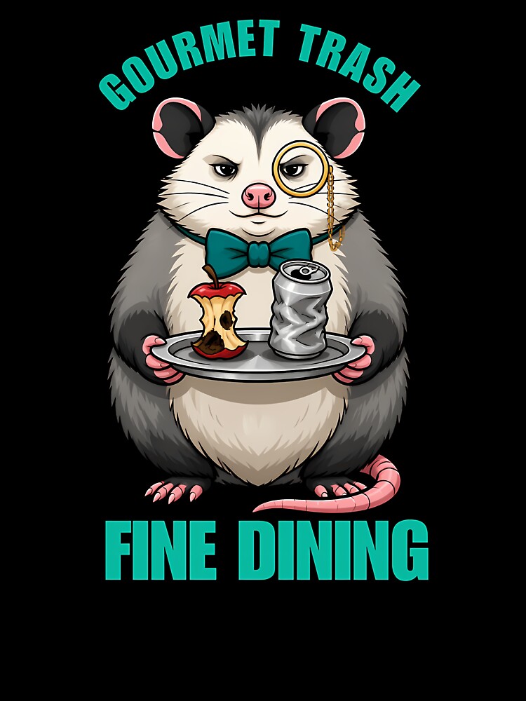 Gourmet Trash Fine Dining - Fancy Opossum Meme by Kaleighcormack