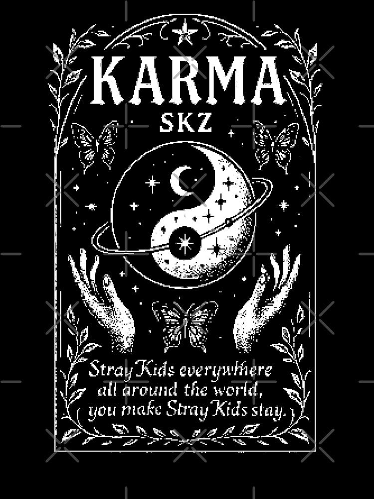 Stray Kids black and white shirt KARMA ceremony images group photo bang chan lee know changbin hyunjin han felix seungmin jeongin kpop skzoo by Kpop-Noona