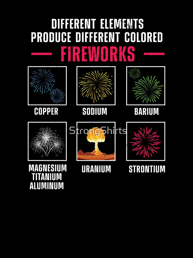 Pyrotechnician Different Elements Fireworks Director by StrongShirts