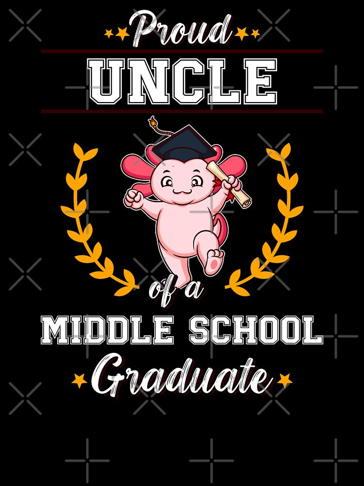 Proud Uncle Middle School Graduate Graduation Gift by anziehend