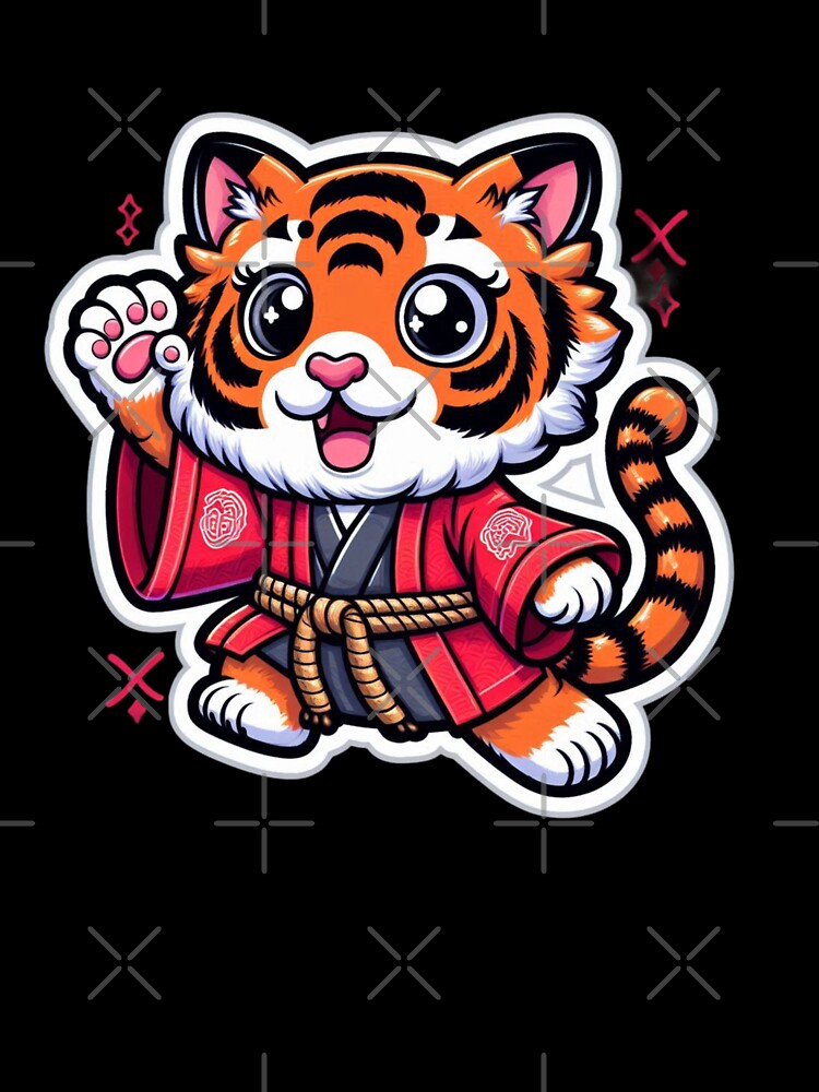 Indochinese Tiger – Majestic Wildlife Art – Endangered Beauty by EuropeanPrints
