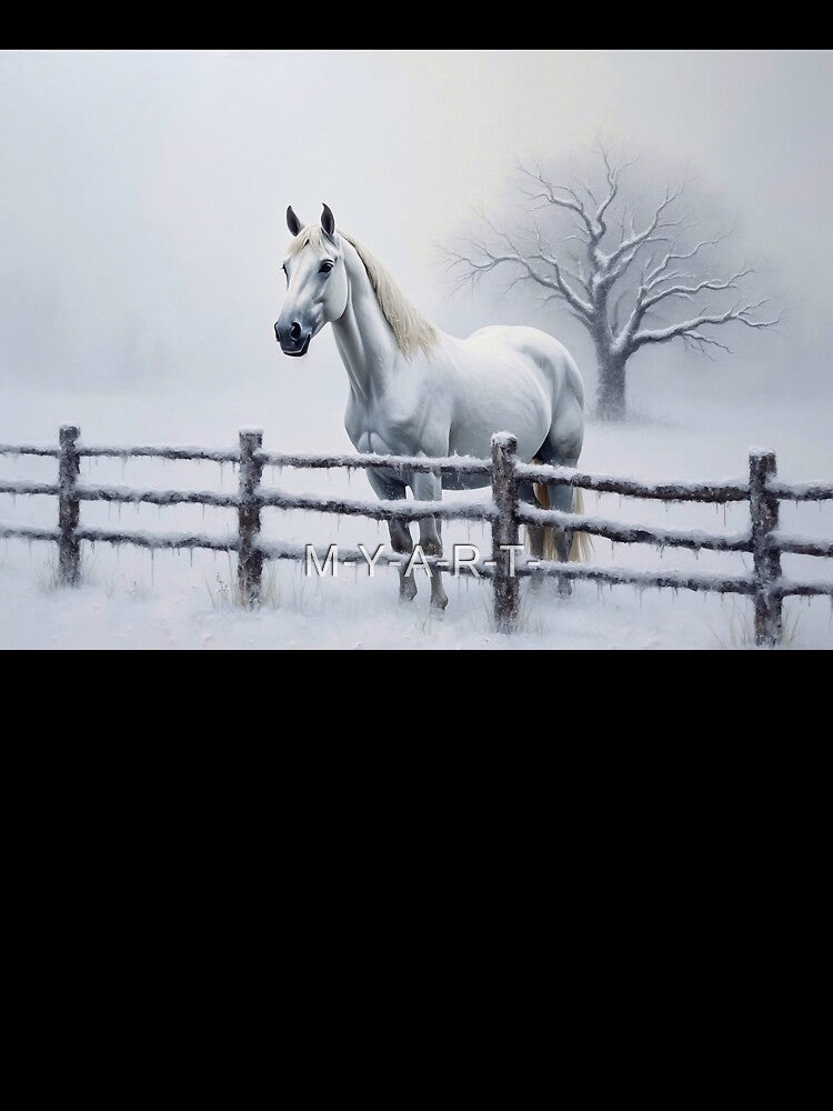 White Wild Horse by M-Y-A-R-T-