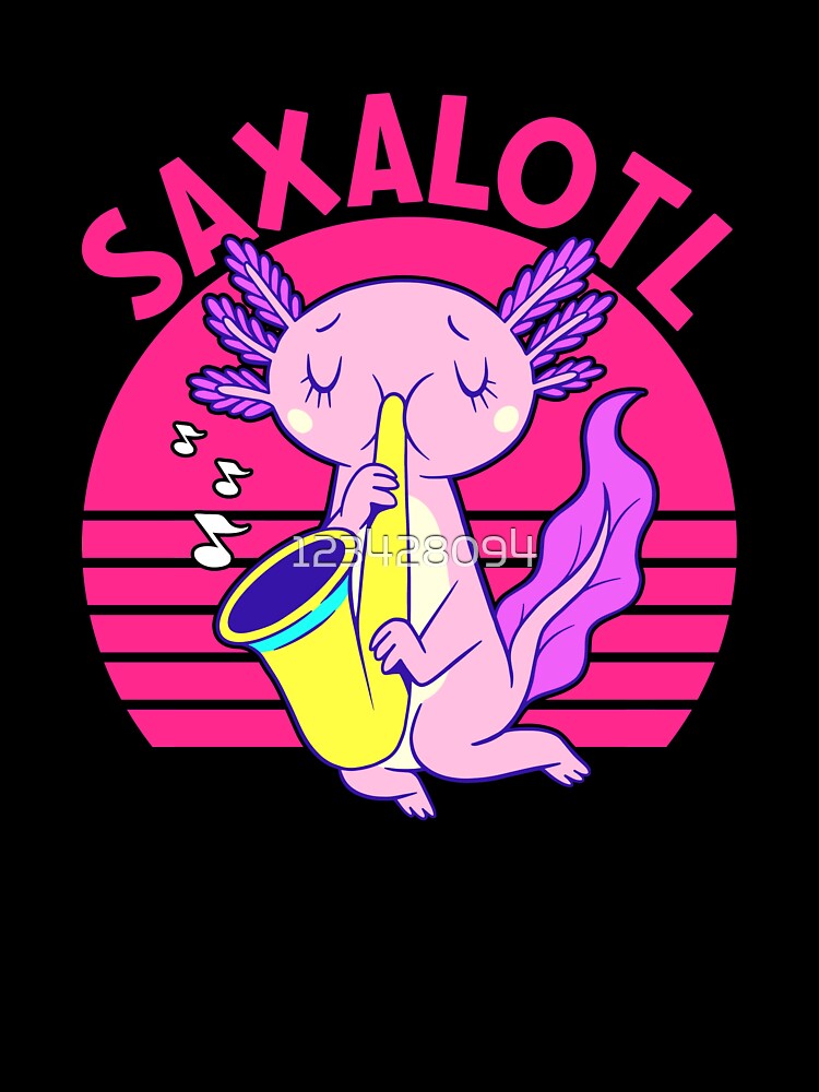 CuteAxolotlKawaii Saxalotl by 123428094