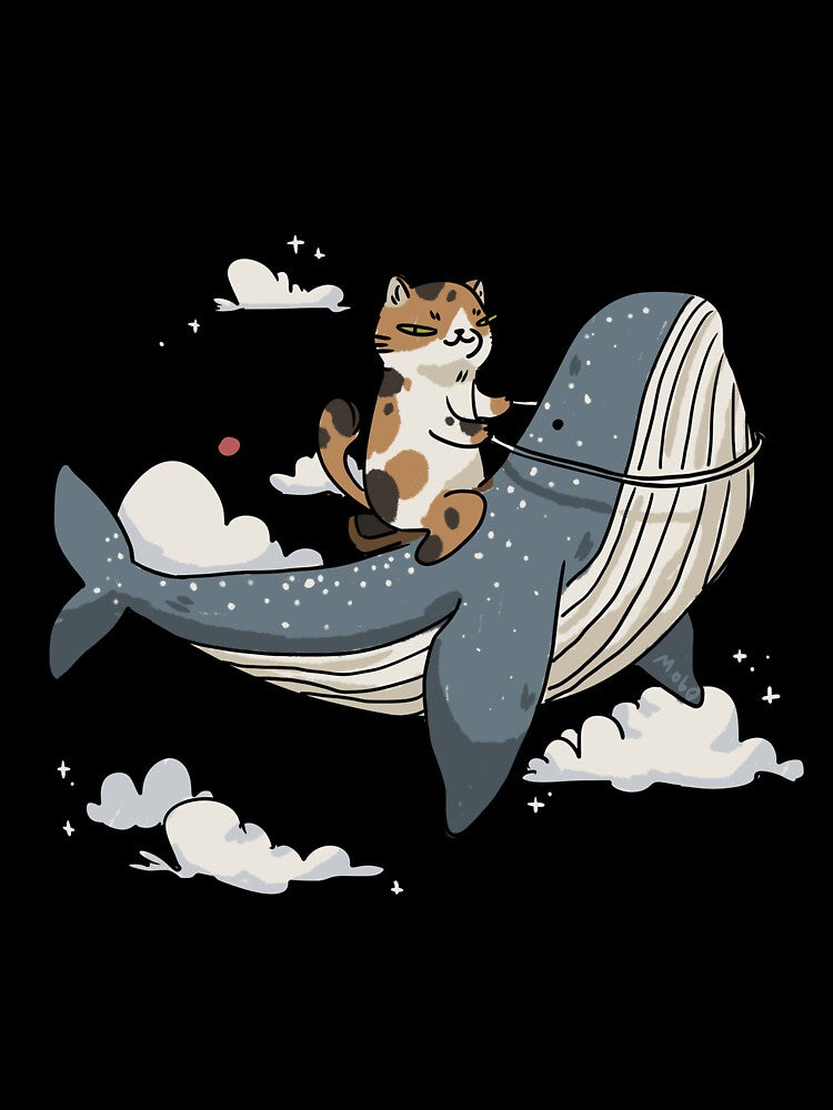 Flying on a whale by Mobb0