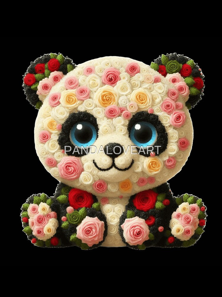 Flower Panda 8 by PANDALOVEART