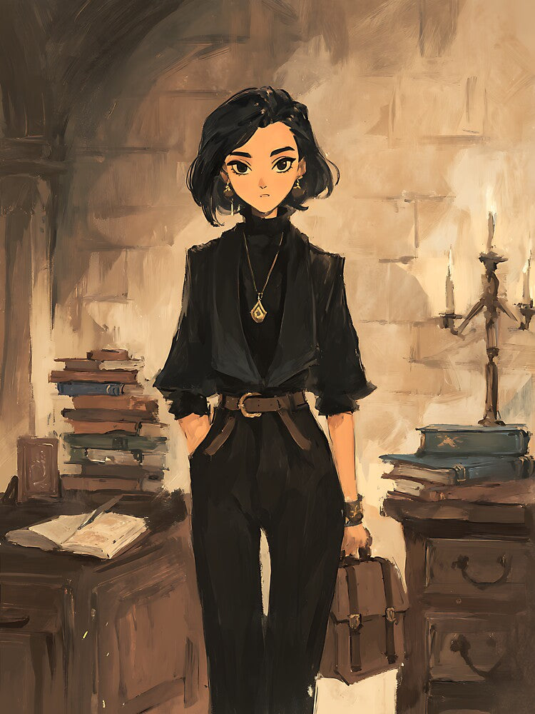 Classic Dark Academia Fashion by bapupa