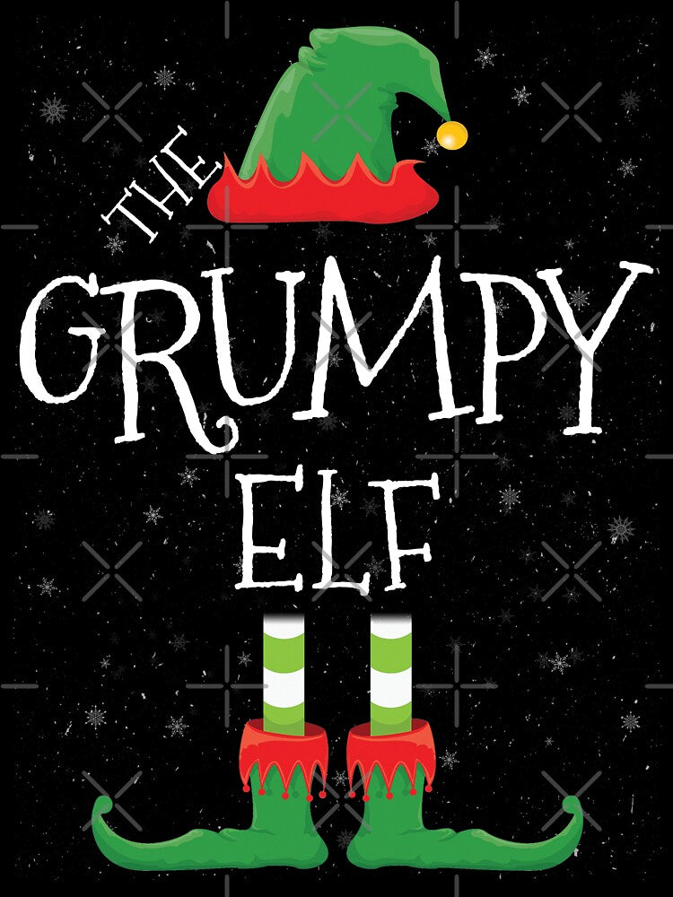 Grumpy Elf Family Matching Christmas Group Funny Gift by DavisHasari