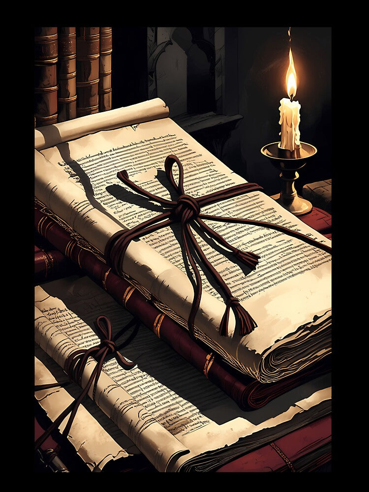 Ancient Scrolls Dark Academia Historical Art by mrqwzrwdb69