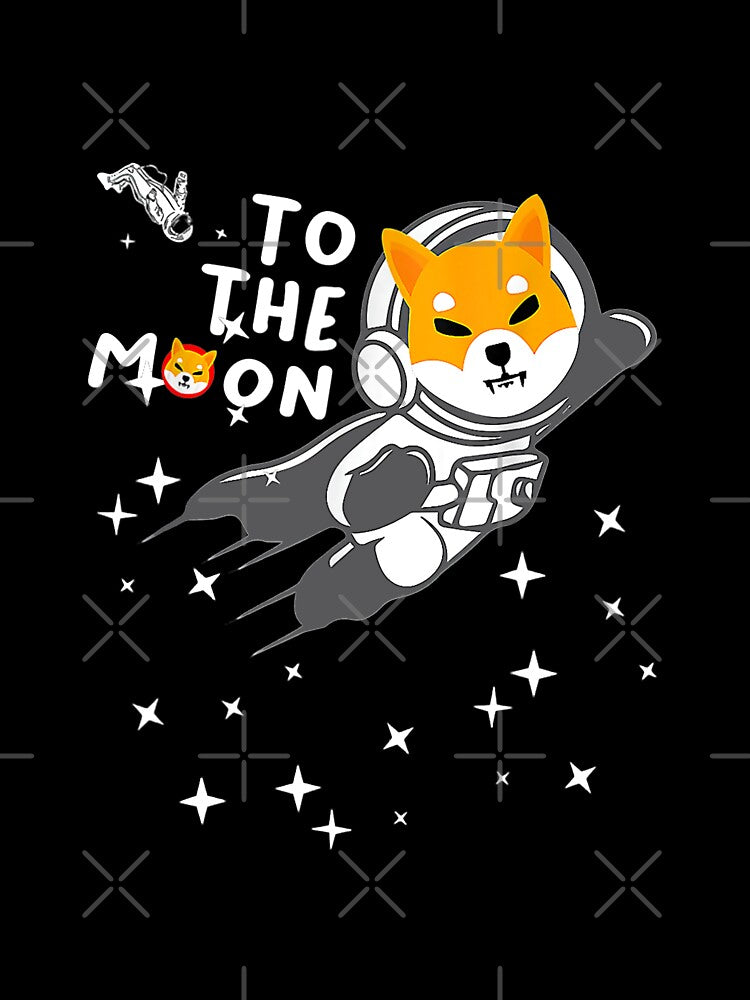 Shiba Inu Cryptocurrency Coin Shirt Hold To The Moon Funny by HaroldLewi