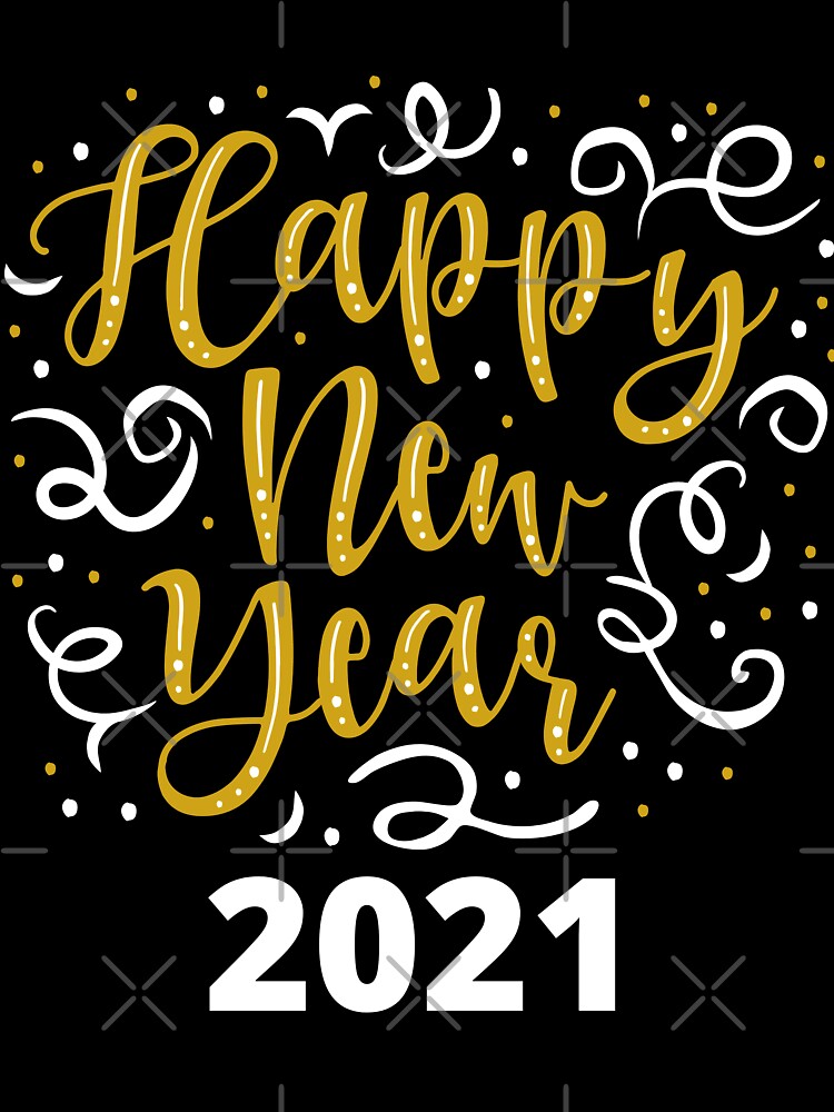 BEAUTIFUL HAPPY NEW YEAR 2021 CONFETTI GOLDEN CUTE by Rpgpbp