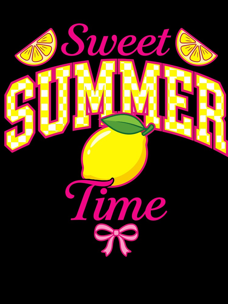 Sweet Summer Time Preppy Lemon Bow by KroghDs