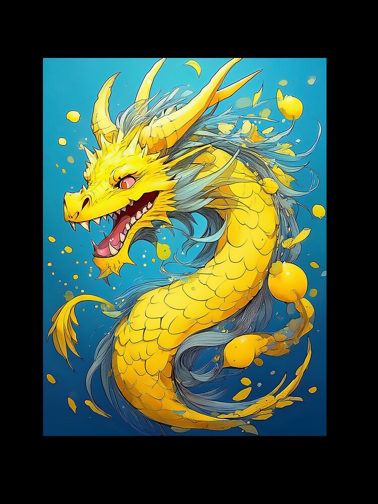 Cute yellow dragon by BAR DEC