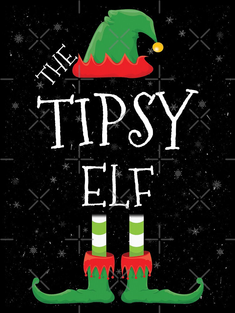 Tipsy Elf Family Matching Christmas Group Funny Gift by DavisHasari