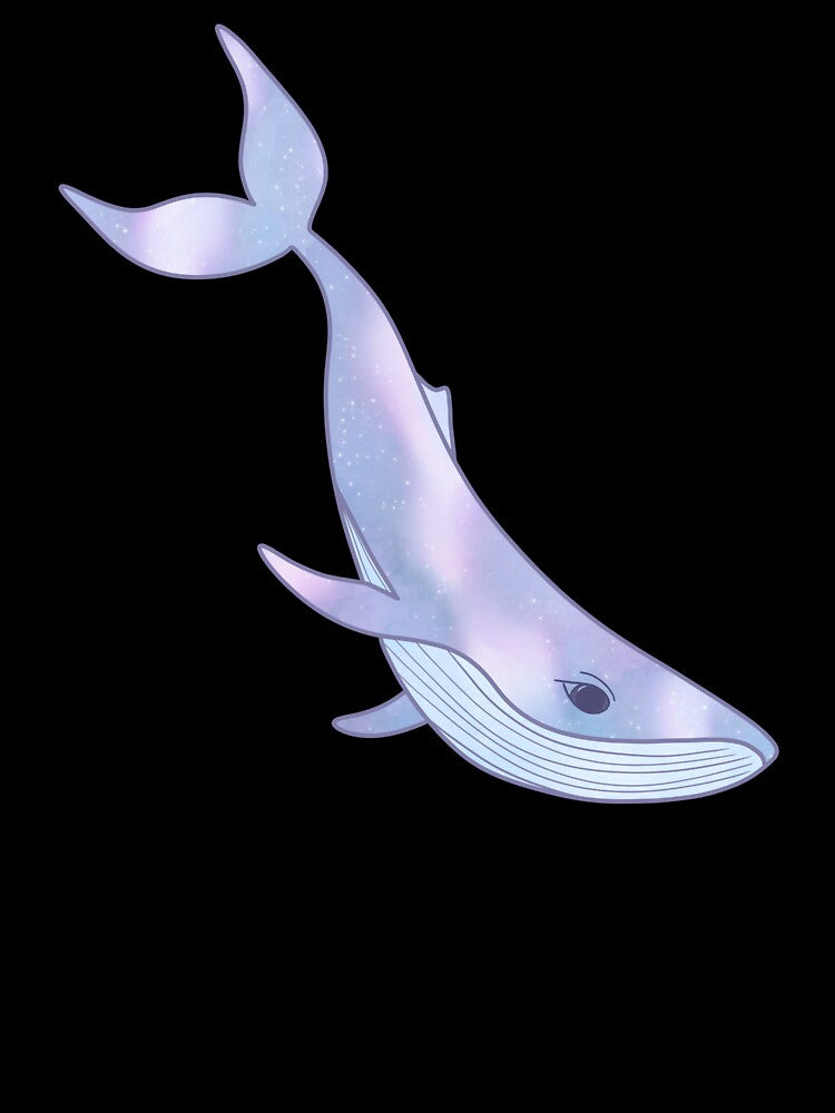 Galaxy Whale Illustration - Dreamy Pastel Ocean Art by ZizoaArt