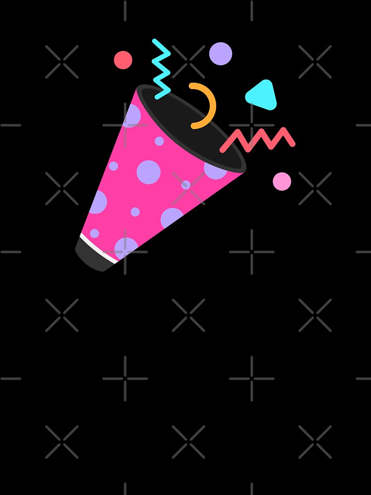 Kids hand drawn cute elements party popper by nuchz
