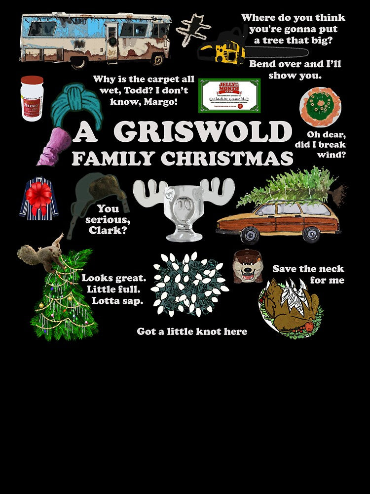 Vintage Green Christmas Vacation Holiday Family Traditions by happyholidayfan