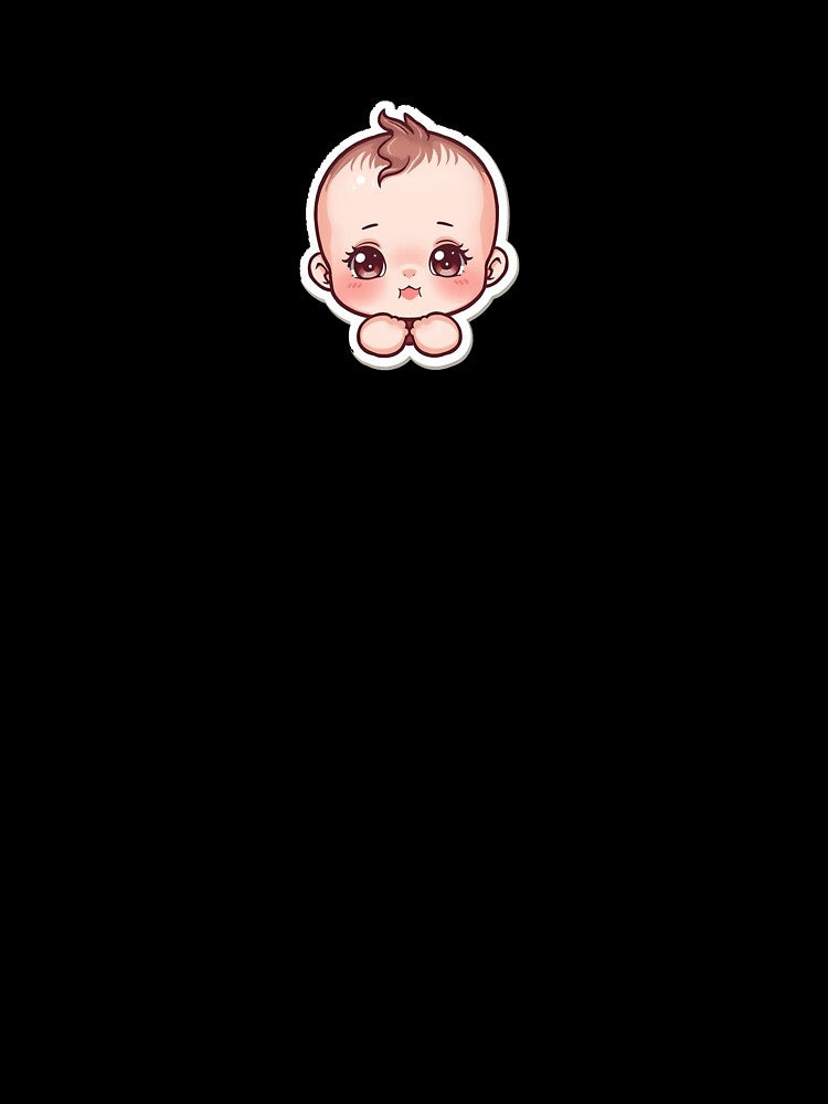 Cute Baby Kawaii Sticker – High Quality by Sarvionstudio