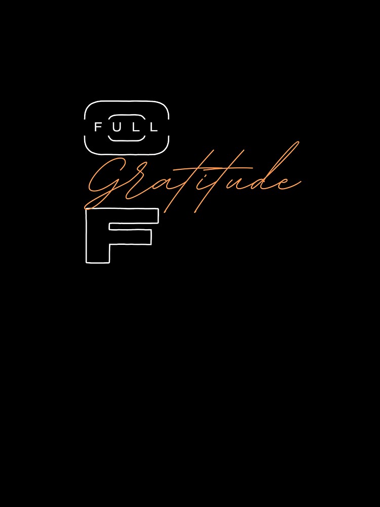 FULL OF GRATITUDE AFFIRMATION by Teemane-Designs