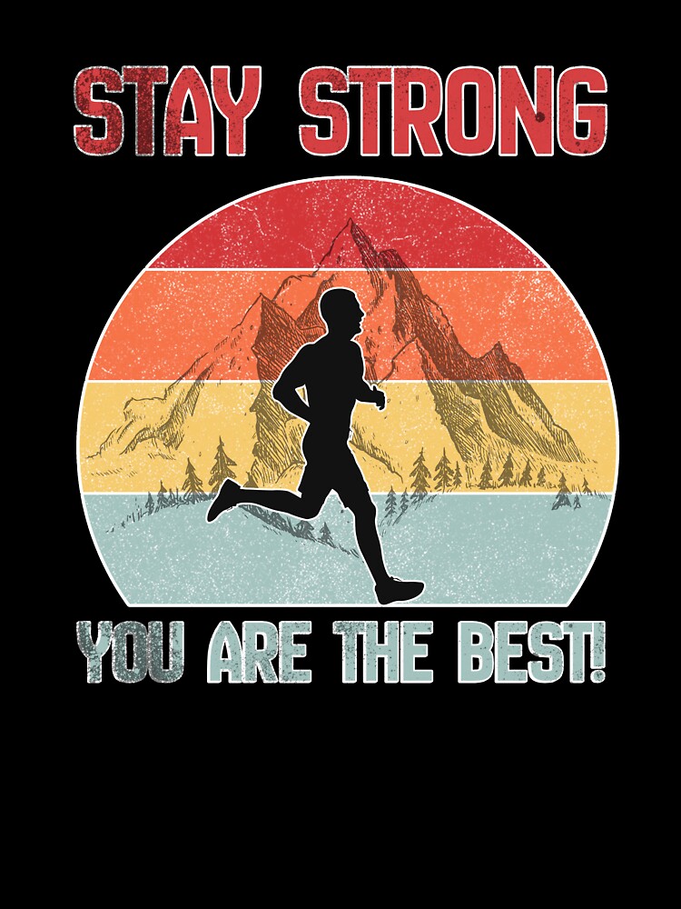 stay strong - ultra runner retro running by CypisDesign