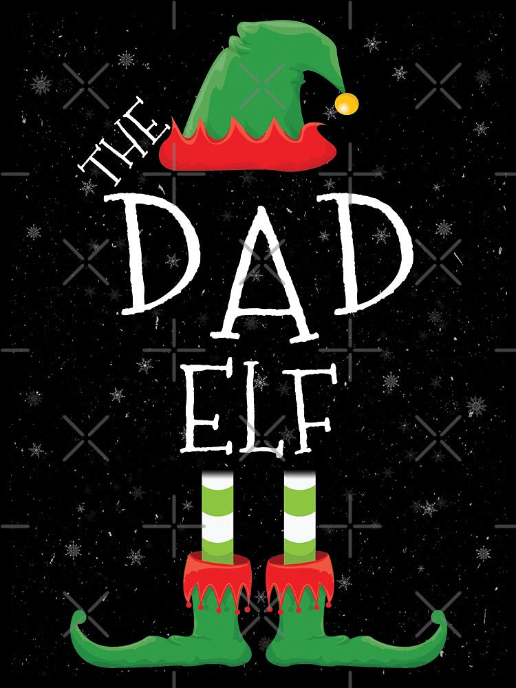 Dad Elf Family Matching Christmas Group Funny Gift by DavisHasari