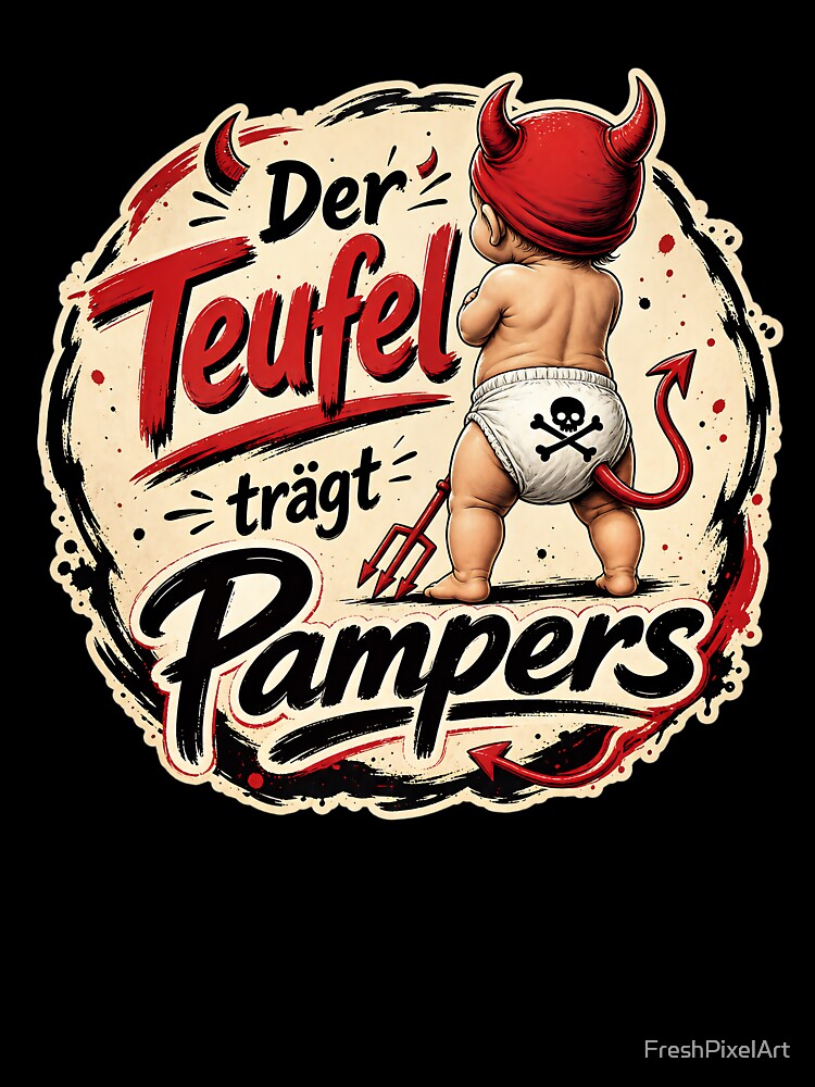 The devil wears diapers by FreshPixelArt