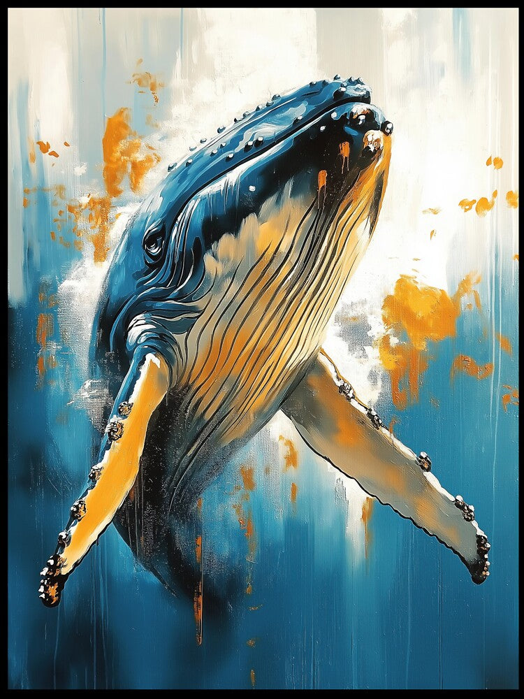 Stunning Whale Painting for Home & Office by LazyOwlStore