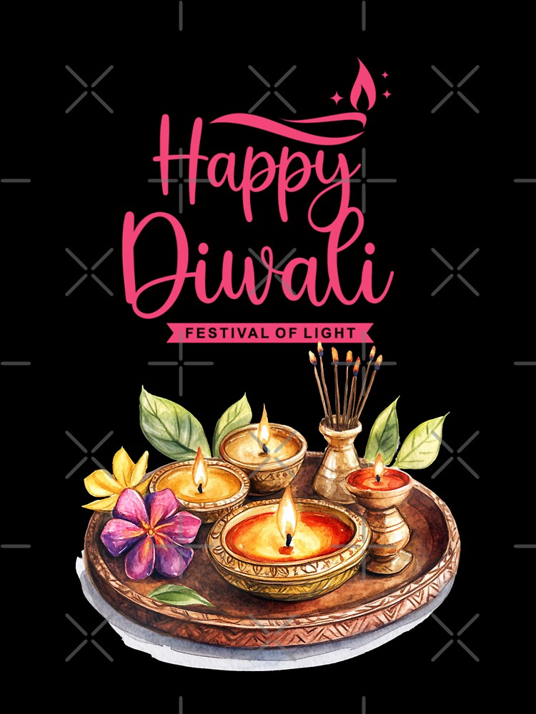 Colorful Festival of Light and flowers  ,yoga Happy Diwali ver 9g| matrics Lights | Indian Deepavali Celebration with Diyas, Rangoli & Lord Ganesha | Hindu Festival Art & Gifts by mndesignworx
