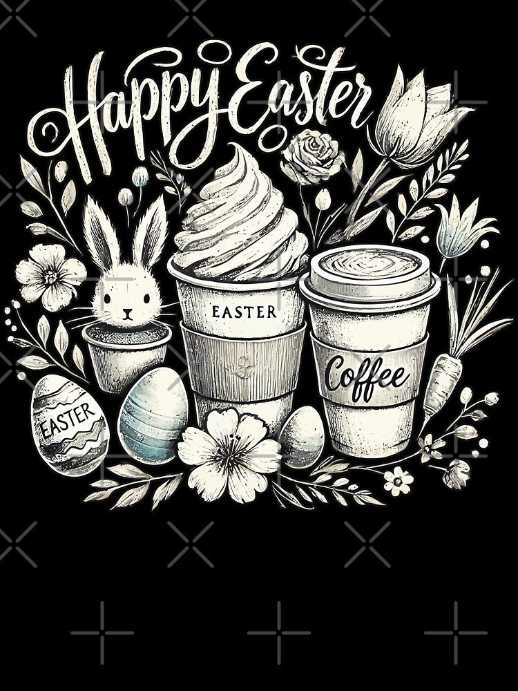 Easter Coffee Lovers Easter Bunny Coffee by LuminOrb