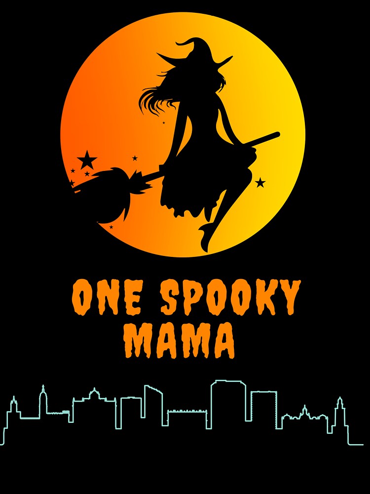 One Spooky Mama T-Shirt For Any Mom, Women, Girl Who Wants To Stay In The Halloween Spirit. Great Gift Idea For Halloween by House-Of-Pinto