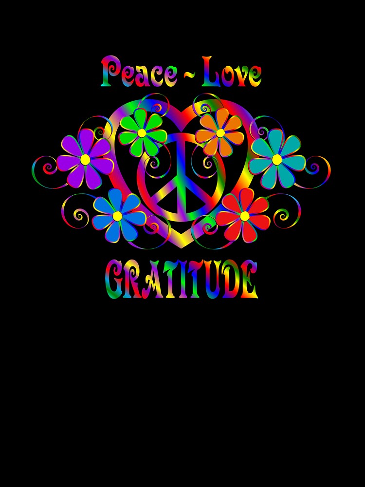 Peace Love Gratitude by CoolDoodles