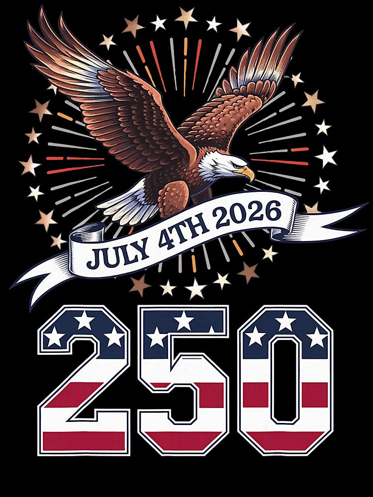 250th Anniversary Patriotic USA July 4th 1776-2026 Celebration Artwork by roycehopkins