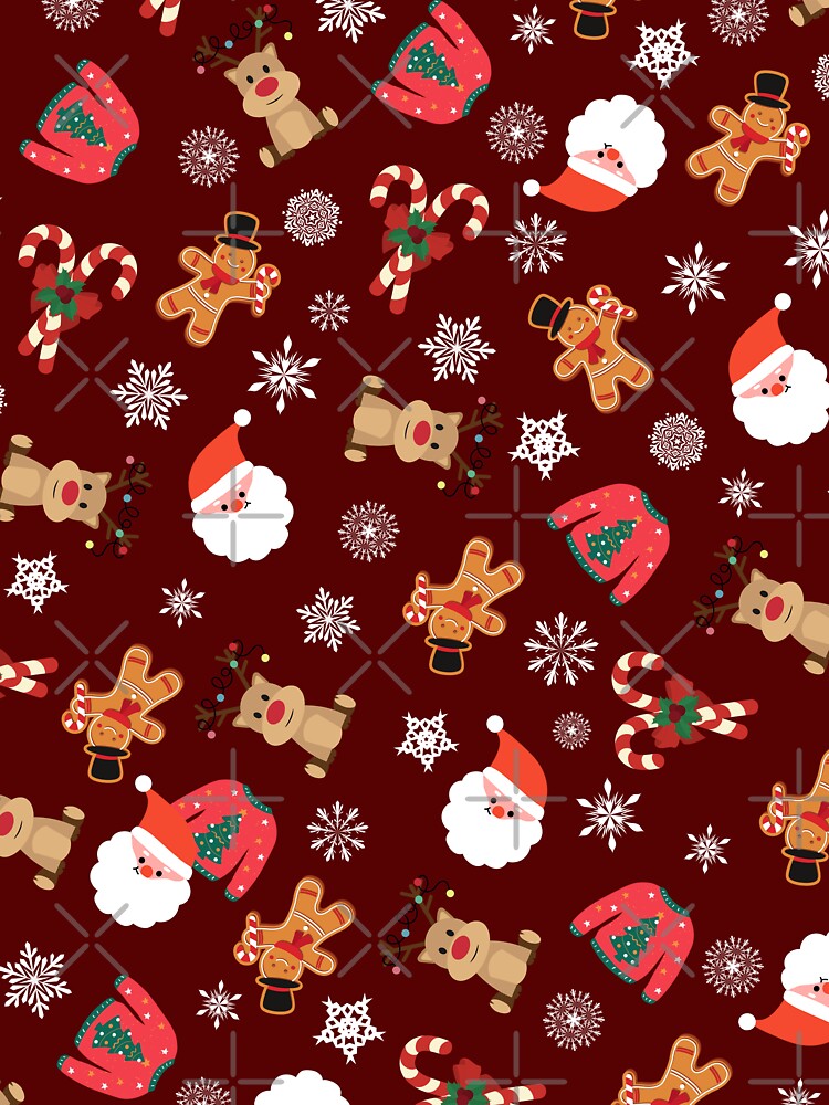 Red Christmas with Santa wallpaper by Eunoia-ikigai