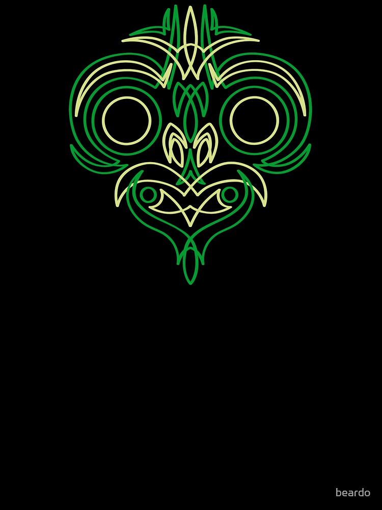 Pinstripe Tiki by beardo